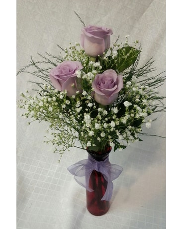 LAVENDER ROSE VASE