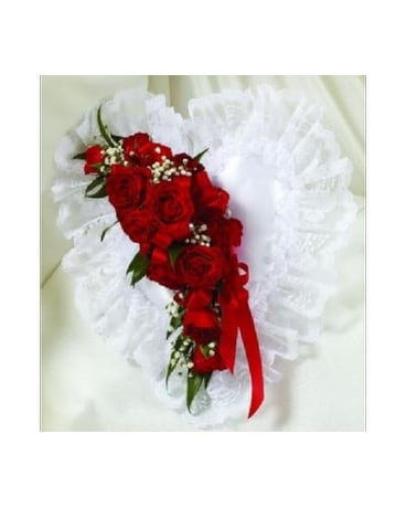 Satin Heart Pillow