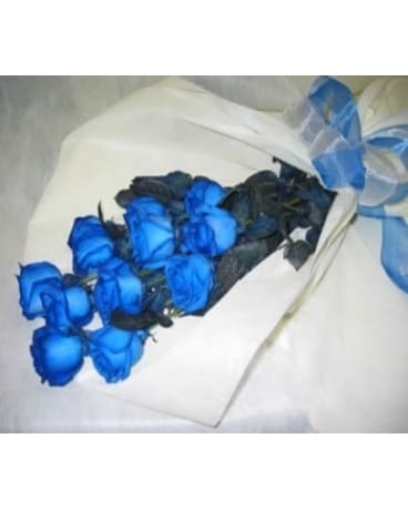 Blue 12 Flower Arrangement