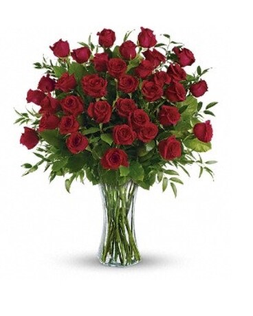 Three Dozen Roses in a Vase