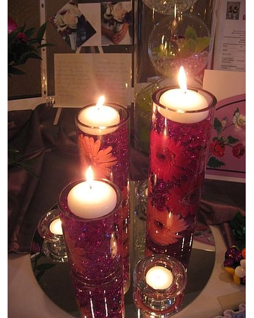 Gerbera Lights Centerpiece