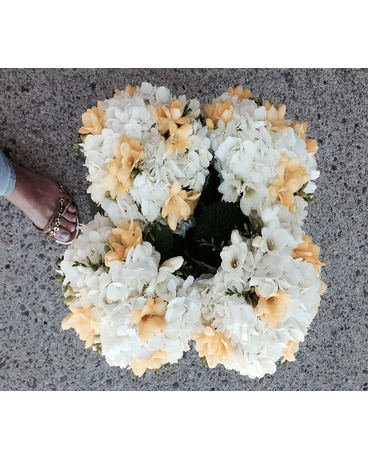 Hydrangea Freesia bouquet