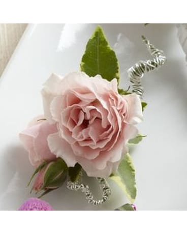 Pink Spray Rose Boutonniere