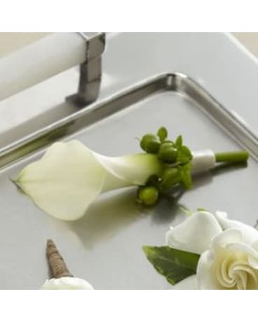 White Calla Boutonniere
