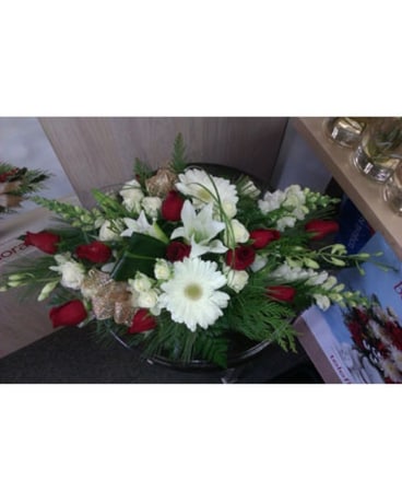 White & Red Centerpiece Was 120.00