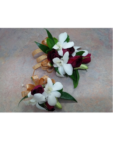 Wrist Corsage and Boutonniere