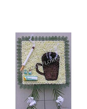 Funeral Custom - Coffee Mug and Cigarettes