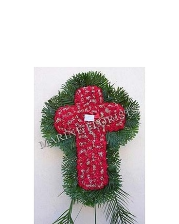 Funeral Cross - All red