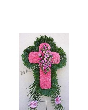 Funeral Cross - All Pink