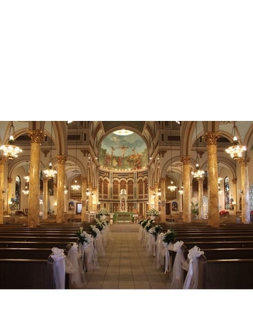 Wedding Ceremony Isle-way and Altar Decor