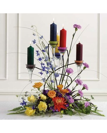 Candelabra Altar Arrangement