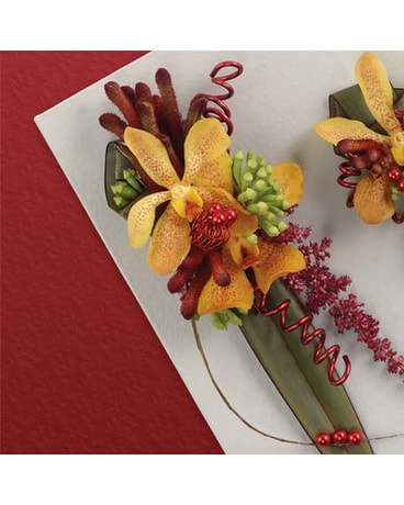 Yellow Orchid Corsage