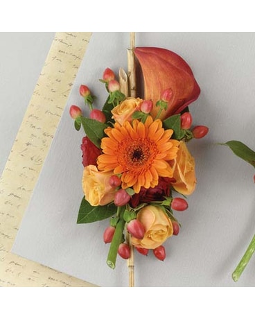 Red Mini-Calla Lily Corsage