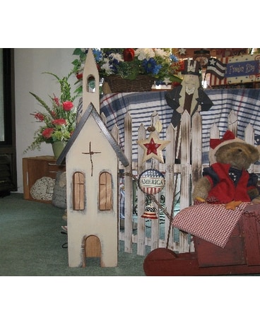 Wooden Lighted Church