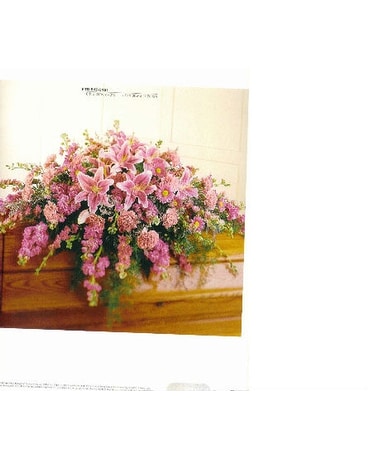 Pink Pastel Casket Spray