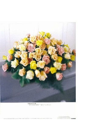 CS-17 Adoration of Roses Casket Spray