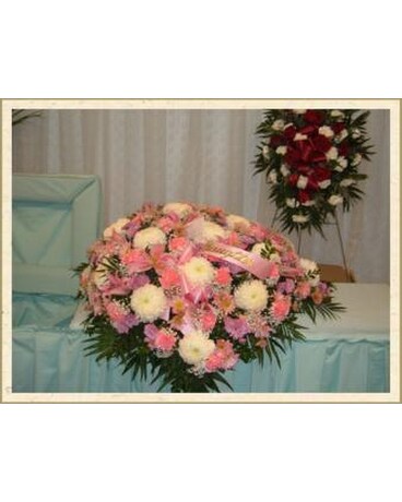 Spring casket cover