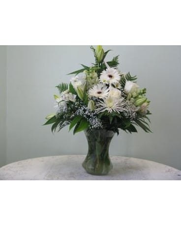 white vase