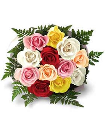 Mix Roses Bouquet Flower Arrangement