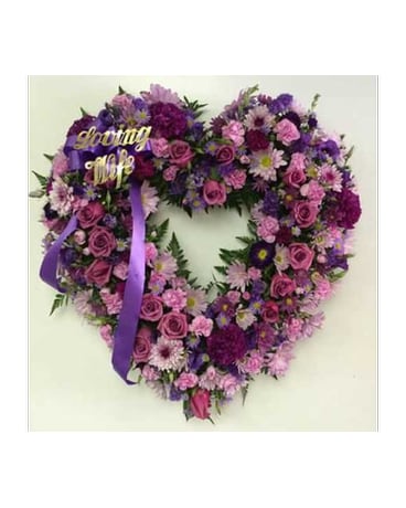 Open Heart Purple & Lavender