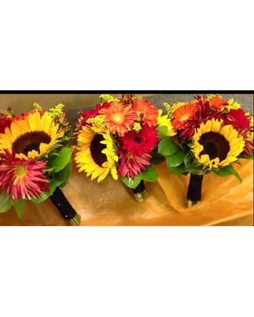 Autumn Bridesmaid Bouquets