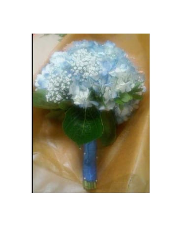 Blue Hydrangea Bridesmaid Bouquet
