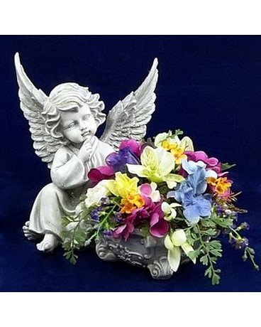 Angel with Urn and Flowers