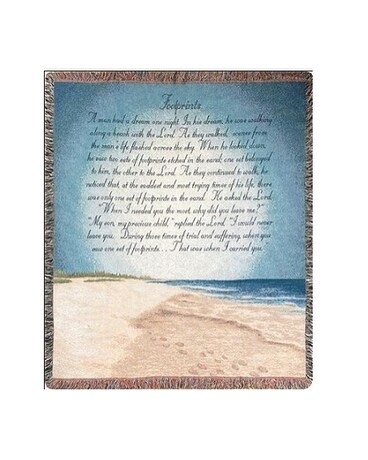 Tapestry Throw - Footprints