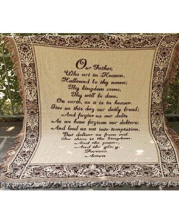 Tapestry Throw - The Lord's Prayer