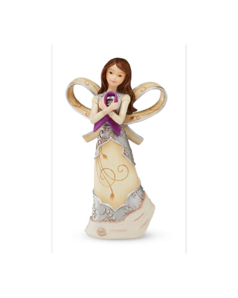 Purple Ribbon in Elliot Lake ON - Alpine Flowers & Gifts