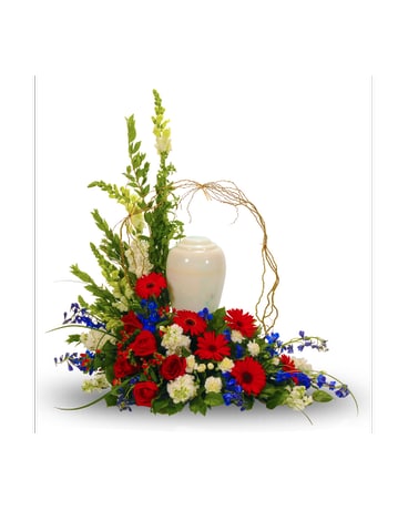 Patriotic Tribute for Urn