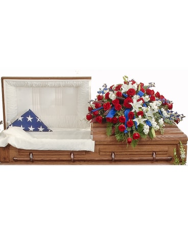 Patriotic Casket Spray