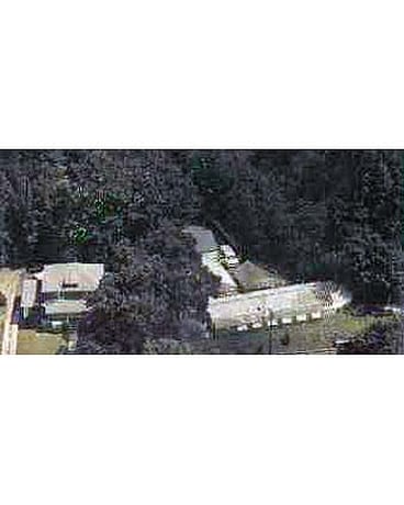 Aerial View of Greenhouses