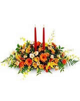 Local with Carnations and poms size,  inches height and  inches wide.