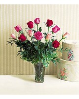 12 ROSES size,  inches height and  inches wide.