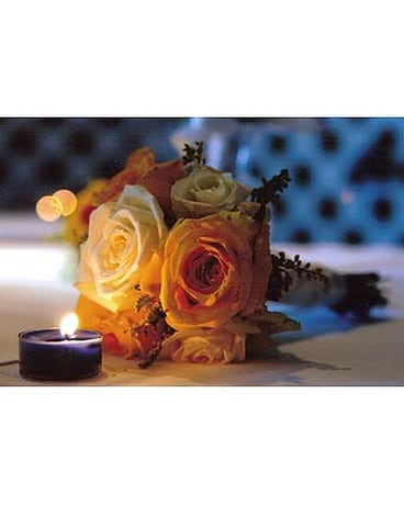 Bouquet of Yellow & White Roses