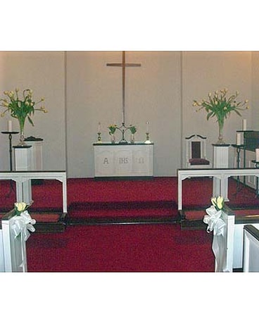 French Tulips Altar Arrangements