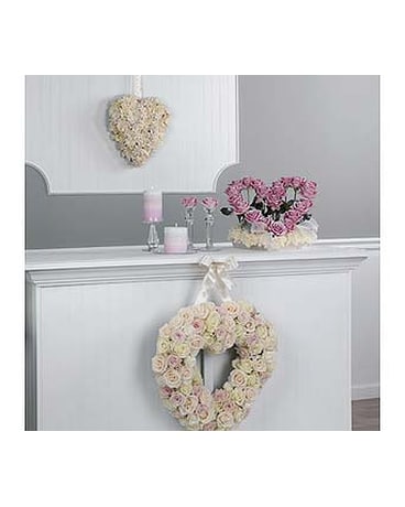 Ceremony Flowers - Hearts and Roses