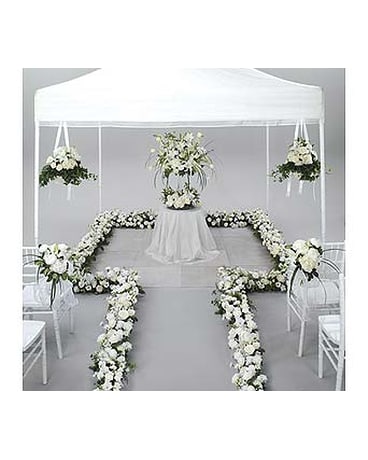 Ceremony Flowers in White