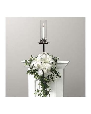 Pew Decoration with Pew Candle Holder