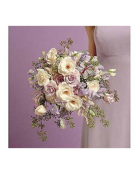 Sweet Pea with Astilbe and Lavender Bouquet