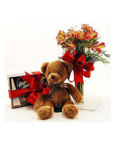 Teddy-Bear-Chocolates-Flowers-Trio