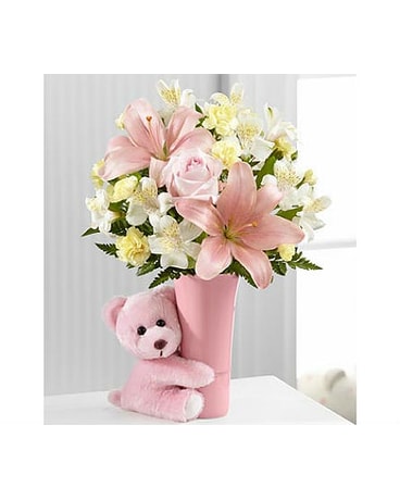 The Baby Girl Big Hug® Bouquet by FTD®