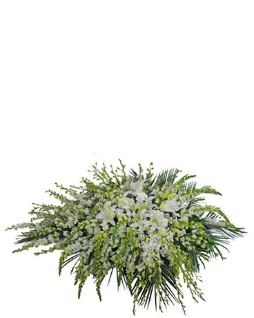 Simple Devotion Casket Spray