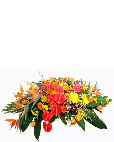 Tropical Paradise Deluxe Casket Spray
