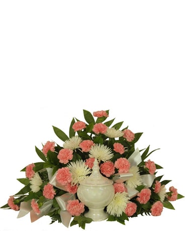 Timeless Traditions Pink Carnation Cremation Arrangement