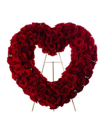 Open Rose Heart