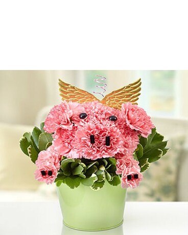 Piggy Flower Pail