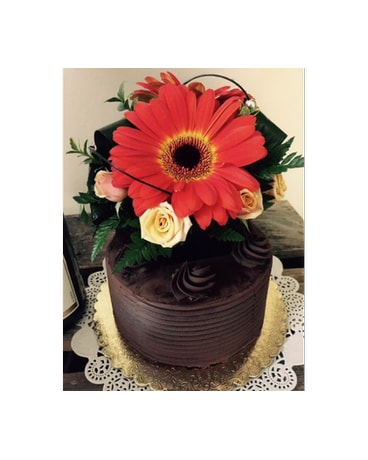 Gerbera Chocolate Cake
