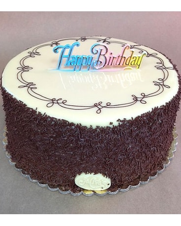 7th Heaven Cake 9 inch w/HB Sign